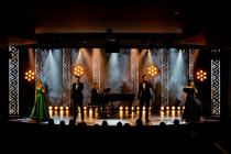 Photograph from Stage Door - lighting design by joethomasld