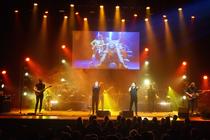 Photograph from The Classic Rock Show - lighting design by Pete Watts