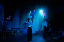 Photograph from 'Unshore' - lighting design by Wjeh.Will