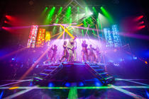 Photograph from Chess - lighting design by Grant Anderson