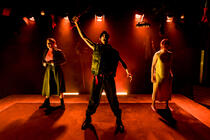 Photograph from The Anarchist - lighting design by CatjaHamilton