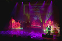 Photograph from The Great British Pantomime Awards 2018 - lighting design by Jason Salvin
