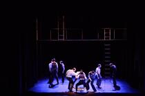 Photograph from Guys and Dolls - lighting design by Clare O’Donoghue
