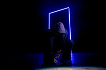 Photograph from The Last Days of Judas Iscariot - lighting design by Christopher Mould