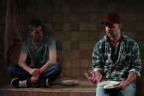 Photograph from Strangers In Between - lighting design by Richard Williamson
