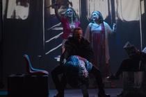 Photograph from Ghost The Musical - lighting design by John Leventhall