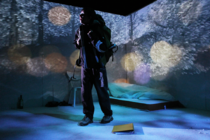 Photograph from I'm Not Here Right Now - lighting design by oliverh57