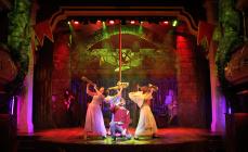 Photograph from Robin Hood &amp; the Babes in the Wood - lighting design by Jason Salvin
