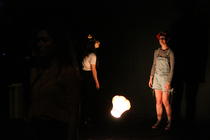Photograph from Gutted - lighting design by Marty Langthorne