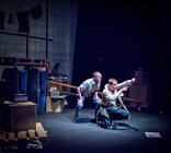 Photograph from Kes - lighting design by Chloe Kenward