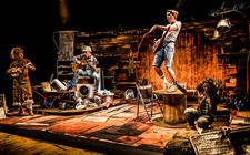 Photograph from Stig of the Dump - lighting design by Christopher Withers