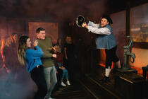 Photograph from London Dungeon - lighting design by Dave Lascaut