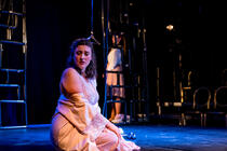Photograph from The Telephone / La Voix Humaine - lighting design by Hugo Dodsworth