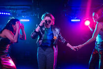 Photograph from Lesbian Space Crime - lighting design by CatjaHamilton