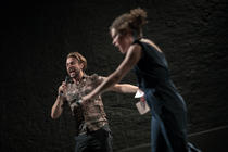 Photograph from Lists for the end of the world - lighting design by Joshua Gadsby