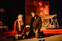 Photograph from Descent - lighting design by Laura Hawkins