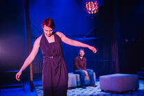 Photograph from Girl In The Machine - lighting design by Sergey Jakovsky