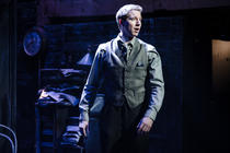 Photograph from Murder for Two - lighting design by Christopher Withers