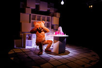 Photograph from The Apocalypse Bear Trilogy - lighting design by Alex Lewer
