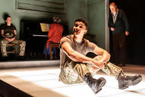 Photograph from Not Talking - lighting design by Zoe Spurr