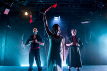 Photograph from The Anarchist - lighting design by CatjaHamilton