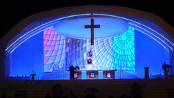 Photograph from The Papal Visit 2010 - lighting design by mikelefevre