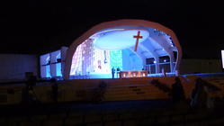 Photograph from The Papal Visit 2010 - lighting design by mikelefevre