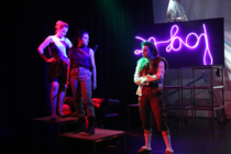 Photograph from Precarious Beings - lighting design by Ros Chase