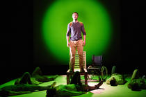 Photograph from Pink Mist - lighting design by Peter Harrison