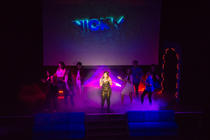 Photograph from Popstars the Musical - lighting design by zachhwilliams