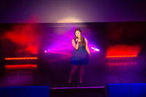 Photograph from Popstars the Musical - lighting design by zachhwilliams