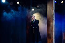 Photograph from Prince of Denmark - lighting design by Chloe Kenward