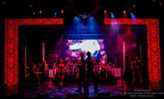 Photograph from Broadway Rocks - lighting design by Archer