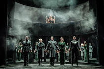 Photograph from Richard III - lighting design by Elliot Griggs