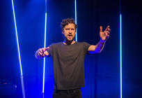 Photograph from Run The Beast Down - lighting design by Robbie Butler