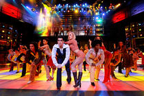 Photograph from Saturday Night Fever - lighting design by Durham Marenghi