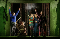 Photograph from Robin Hood: Legend of  the Forgotten Forest - lighting design by Joshua Gadsby