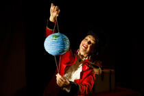 Photograph from Little Angel Theatre's Miniature Travelling Circus - lighting design by Sherry Coenen