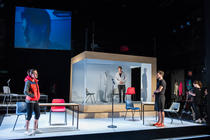 Photograph from The Laramie Project - lighting design by Joshua Gadsby