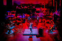 Photograph from Connecting Voices: Orpheus in the Record Shop - lighting design by Jason Addison