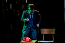 Photograph from The Telephone / La Voix Humaine - lighting design by Hugo Dodsworth