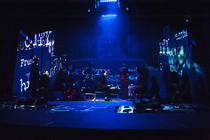 Photograph from Bright Lights Big City - lighting design by Jamila