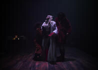 Photograph from The Lion, The B!tch, and The Wardrobe - lighting design by Sherry Coenen