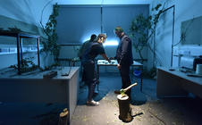 Photograph from Party Skills for the End of the World - lighting design by Marty Langthorne