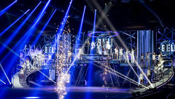 Photograph from Holiday On Ice Believe - lighting design by Luc Peumans