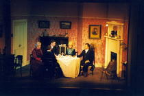 Photograph from AN Inspector Calls - lighting design by Kevin Allen