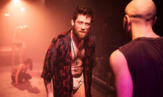 Photograph from Trainspotting Live - lighting design by clancy