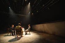 Photograph from Angels in America Part One - Millenium Approaches - lighting design by Jasmine Hoi Ching Tom