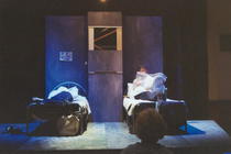 Photograph from The Dumb Waiter - lighting design by Kevin Allen