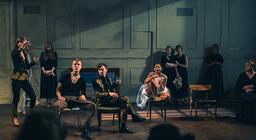 Photograph from The Love of The Nightingale - lighting design by Ellen Butterworth-Evans